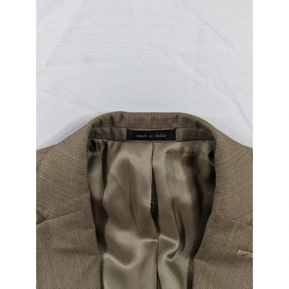 RALPH LAUREN Houndstooth 2 Button Dbl Vented Blazer Sport Coat‎ Jacket 42 L